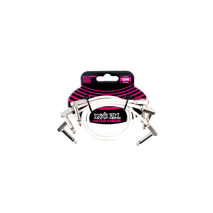 22-ernie-ball-6386-flat-ribbon-patch-cable-white-30-48cm-3pk-p06386_0