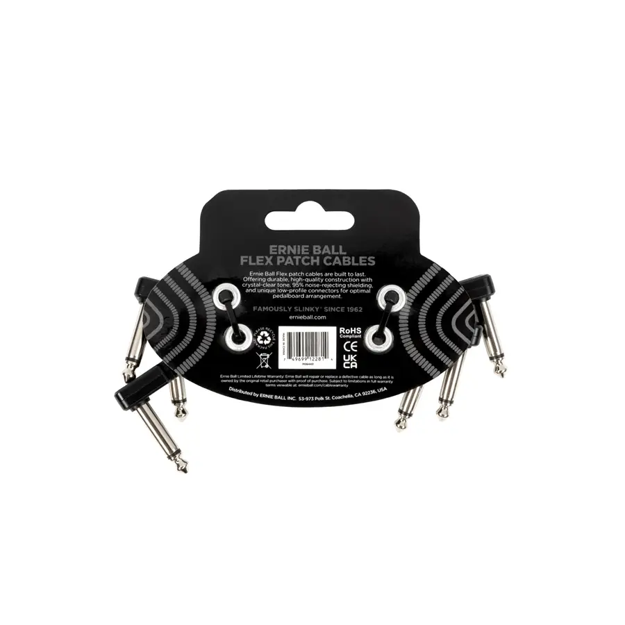 22-ernie-ball-6443-flex-patch-cable-black-8cm-3pk-p06443_1