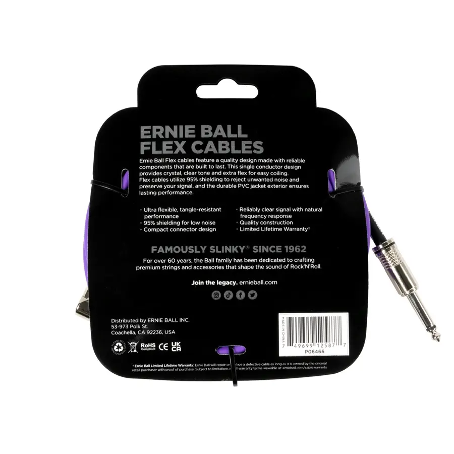22-ernie-ball-6466-flex-cable-straight-angle-purple-6m-p06466_1