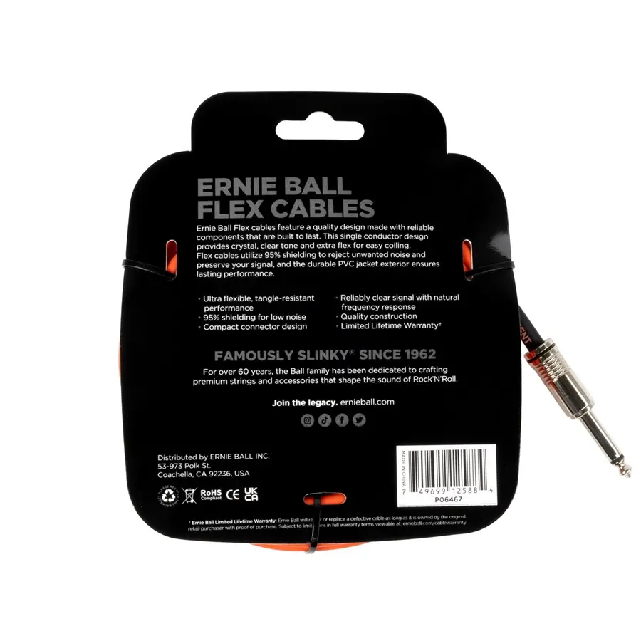 22-ernie-ball-6467-flex-cable-straight-angle-orange-6m-p06467_1