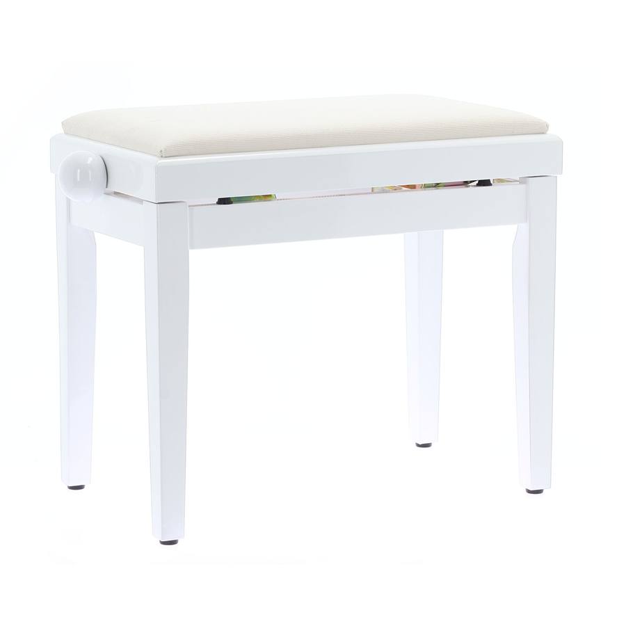 10.01158 - PB/010 WH L Panca Bianco Lucido per Pianoforte