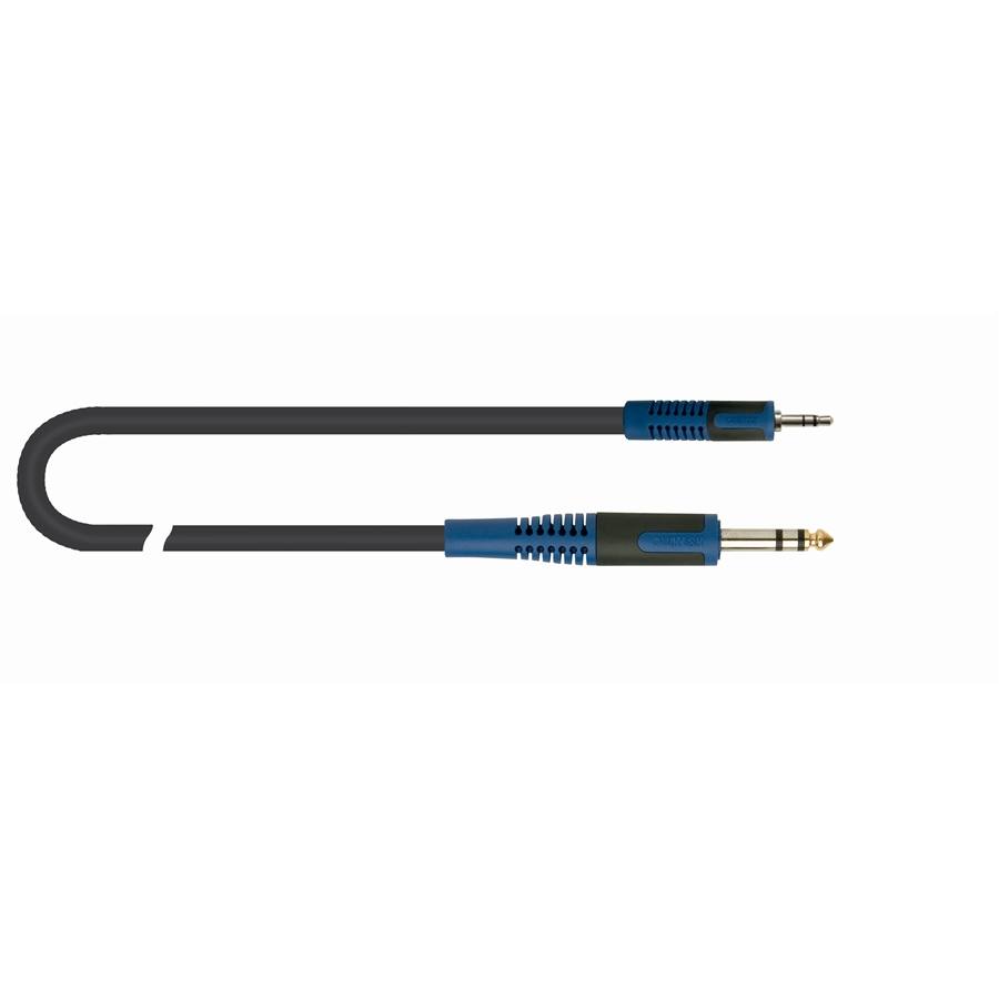 RKSA/139-1 Minijack TRS Stereo 3.5 / Jack TRS Stereo 6.3 1 mt