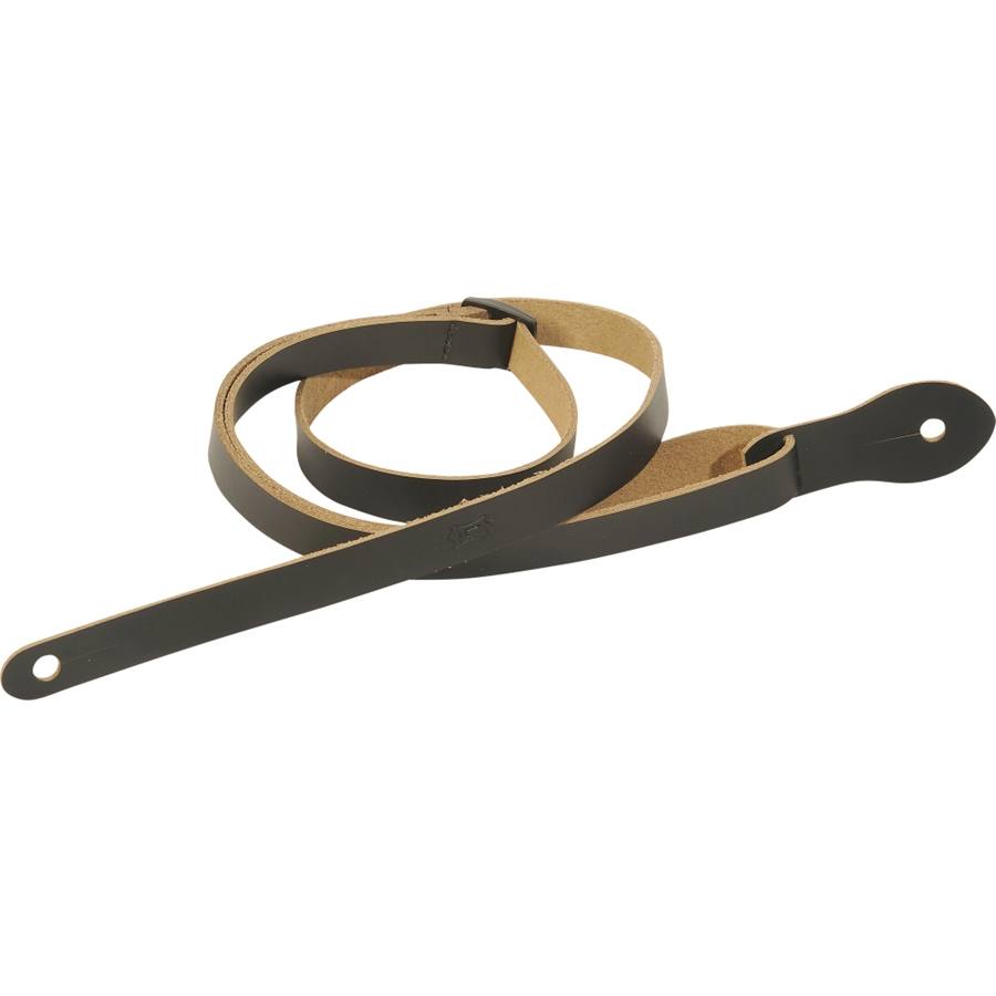 M19LUKE-BLK Tracolla per mandolino e ukulele in pelle Black 1/2"