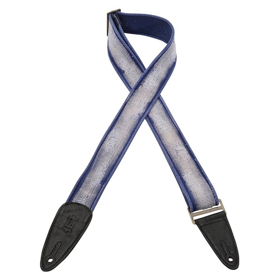 13500575 - MC8DS-BLU Tracolla in cotone distressed Blu 2"