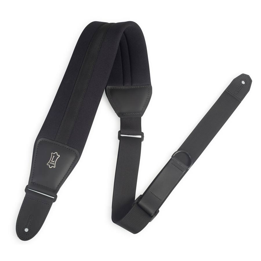 MRHNP3-BLK Tracolla in neoprene Right Height Solid Noir 3 1/4"