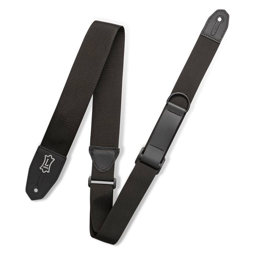 MRHP-BLK Tracolla in poliestere Right Height Solid Black 2"