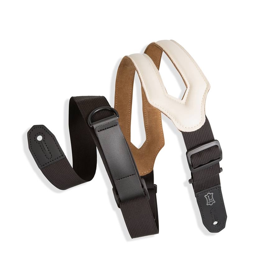 MRHSS-CRM Tracolla in pelle Right Height Ergonomic Cream 3"