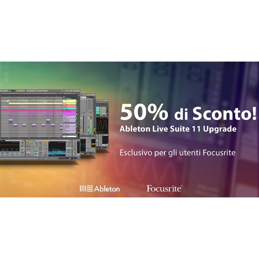 Sconto del 50% per l’acquisto di Ableton Live Suite 11 