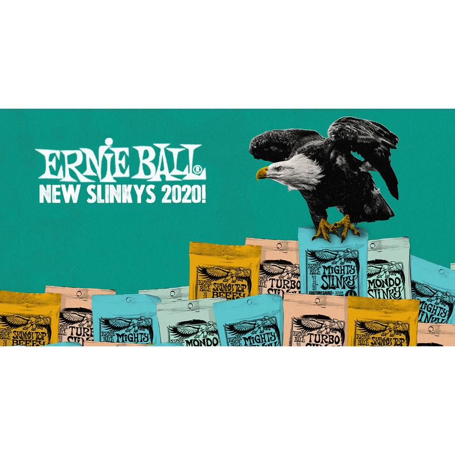 Ernie Ball: Quattro Nuovi Set di Corde nella Famiglia Slinky 2020
