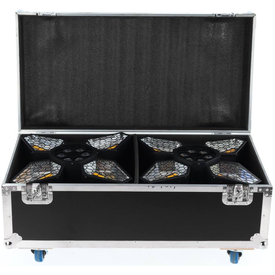 VINTAGE-FLOWER-FC2 Flightcase per 2 Proiettori VINTAGE-FLOWER