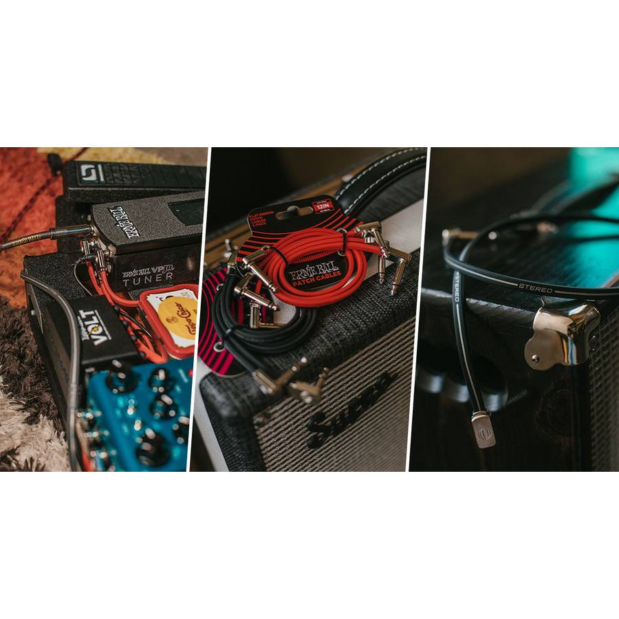 I nuovi cavi patch Flat Ribbon mono e stereo di Ernie Ball