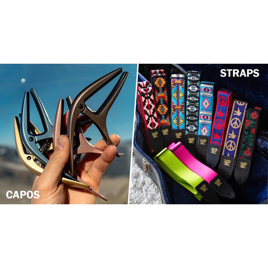 Ernie Ball: nuove finiture 2021 dei capotasti e delle tracolle!