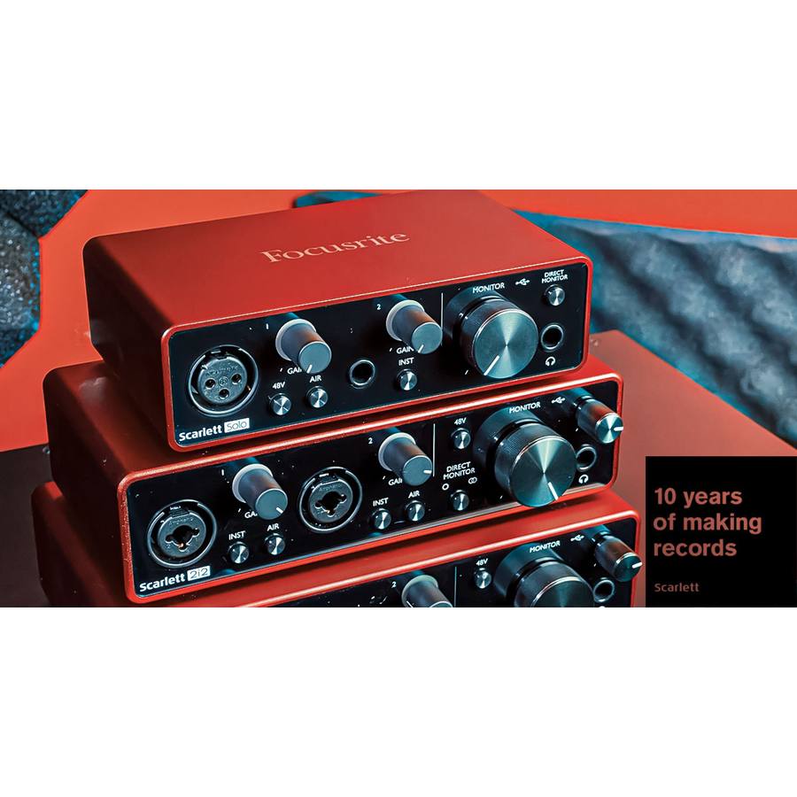 10 anni di Focusrite Scarlett
