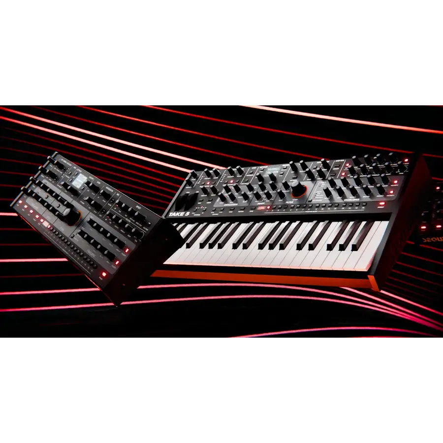 Sequential Take 5: Nuovo OS con Poly Chain, 10 modalità arpeggiatore, Whiplash e Violet Noise