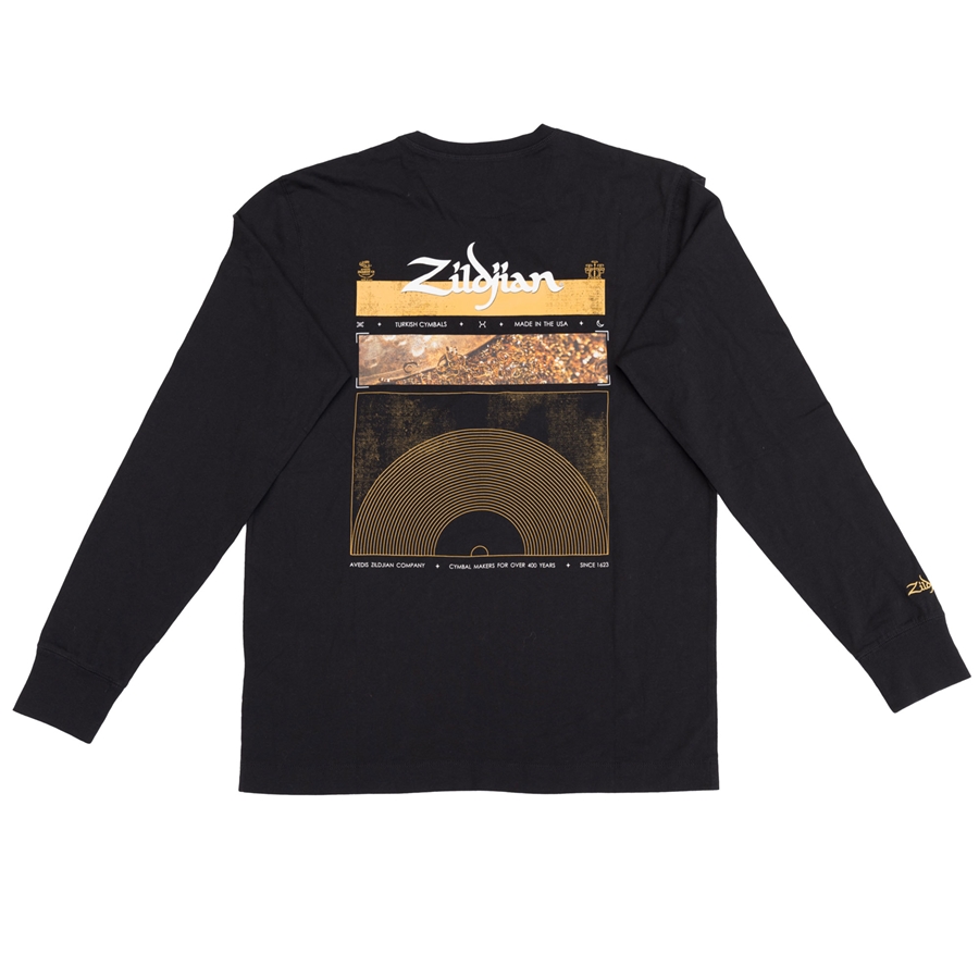 Zildjian ZALS0011 LONG SLEEVE BLACK TEE SMALL
