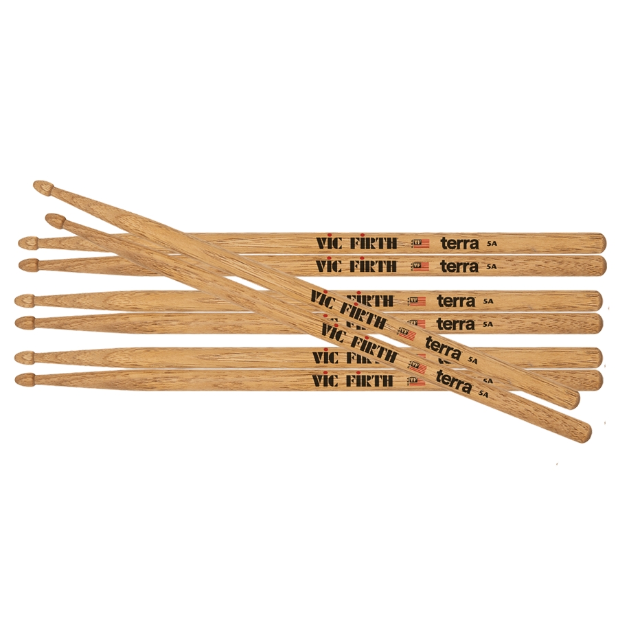 VIC FIRTH 5AT - Bacchette American Classic TERRA PACK 3+1