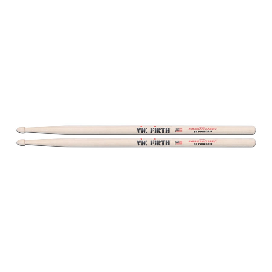 VIC FIRTH 5BPG - Bacchette American Classic con punta in legno PureGrit