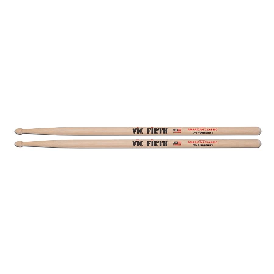 VIC FIRTH 7APG - Bacchette American Classic con punta in legno PureGrit