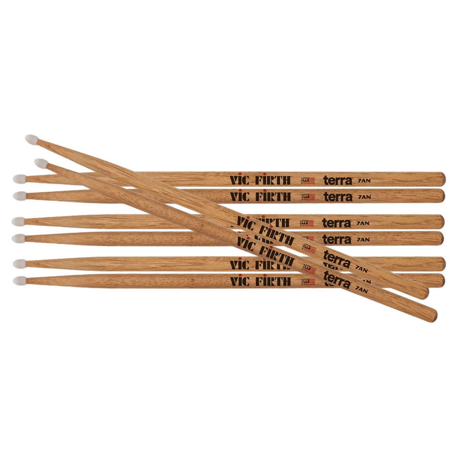 VIC FIRTH 7ATN - Bacchette American Classic TERRA PACK 3+1