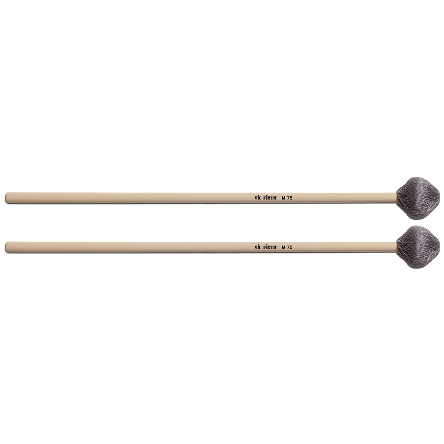 VIC FIRTH M75 - CORPSMASTER KEYBOARD MALLETS SERIES - MEDIUM/CORD