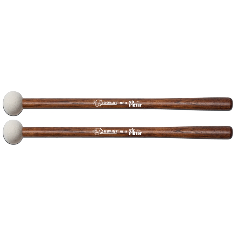 VIC FIRTH MB1H - Corpsmaster Bass Mallets Small