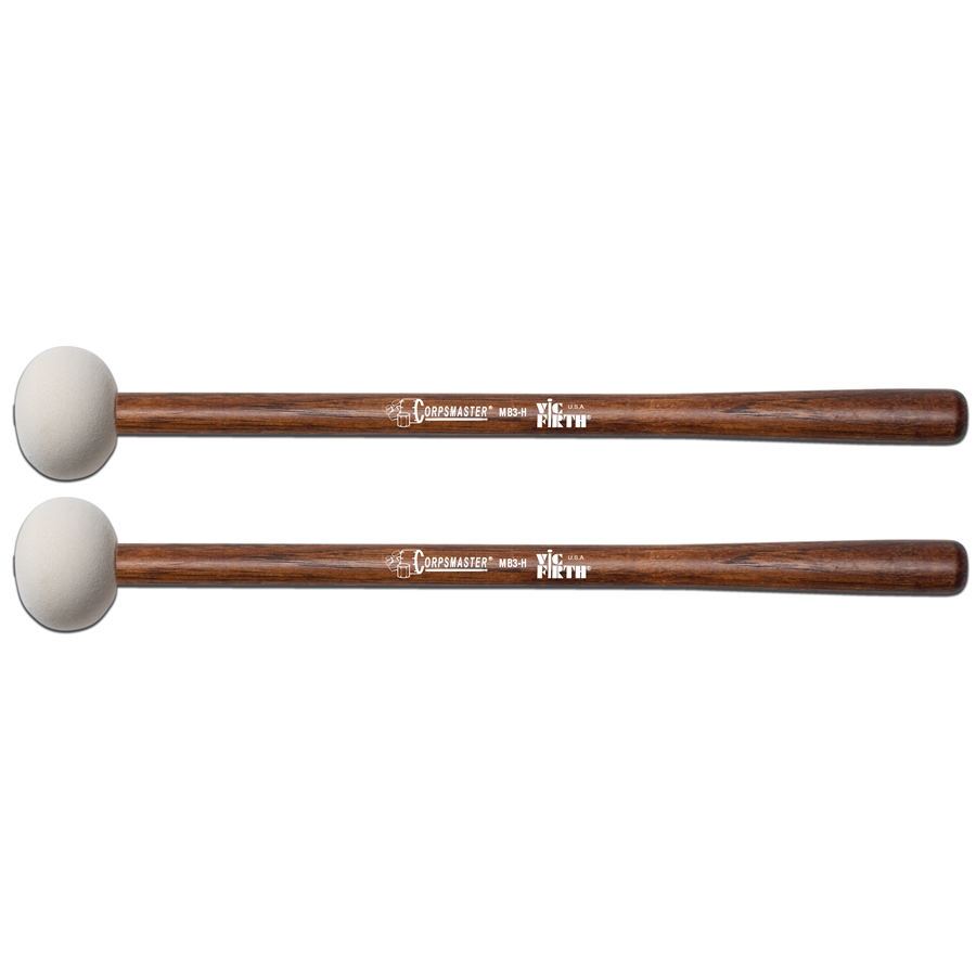 VIC FIRTH MB3H- CORPSMASTER BASS MALLETS LARGE VIC FIRTH MB3H- CORPSMASTER BASS MALLETS LARGE