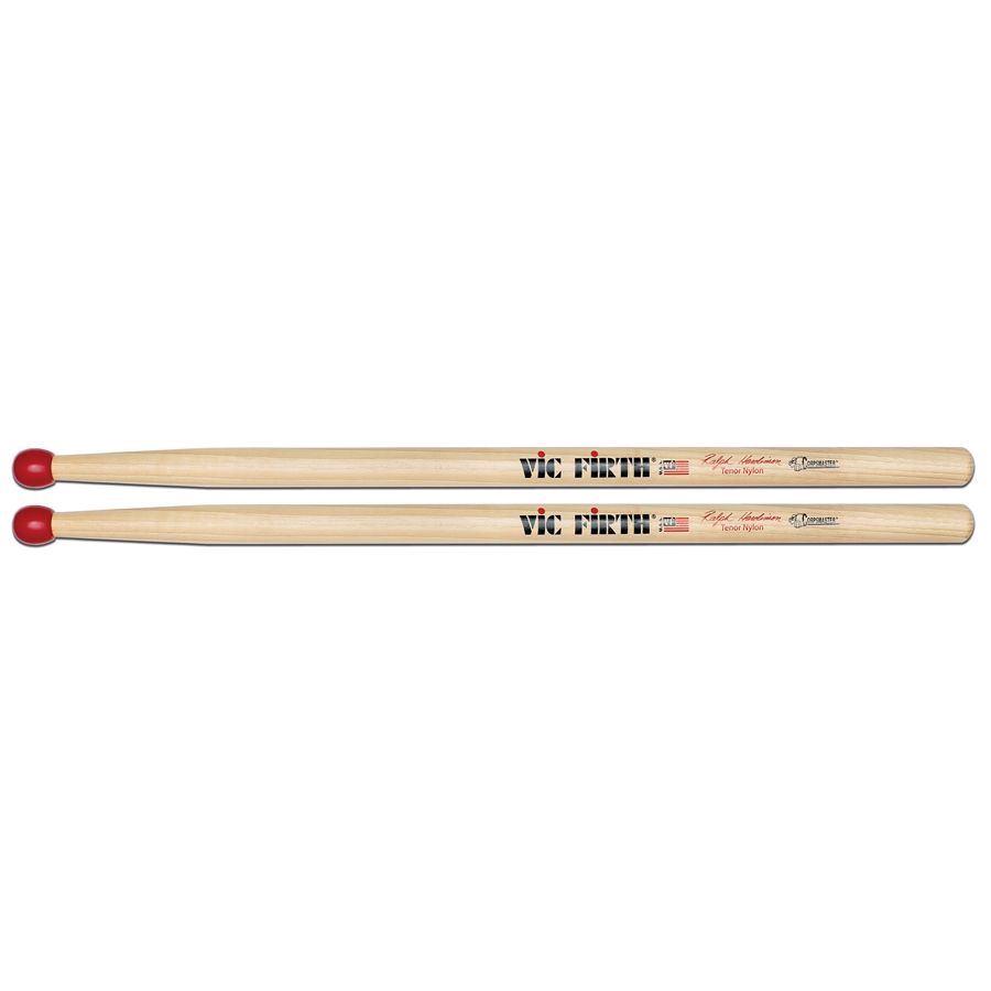 VIC FIRTH SRHTSN - Corpsmaster Multi-Tenor Sticks Ralph Hardimon Nylon Signature