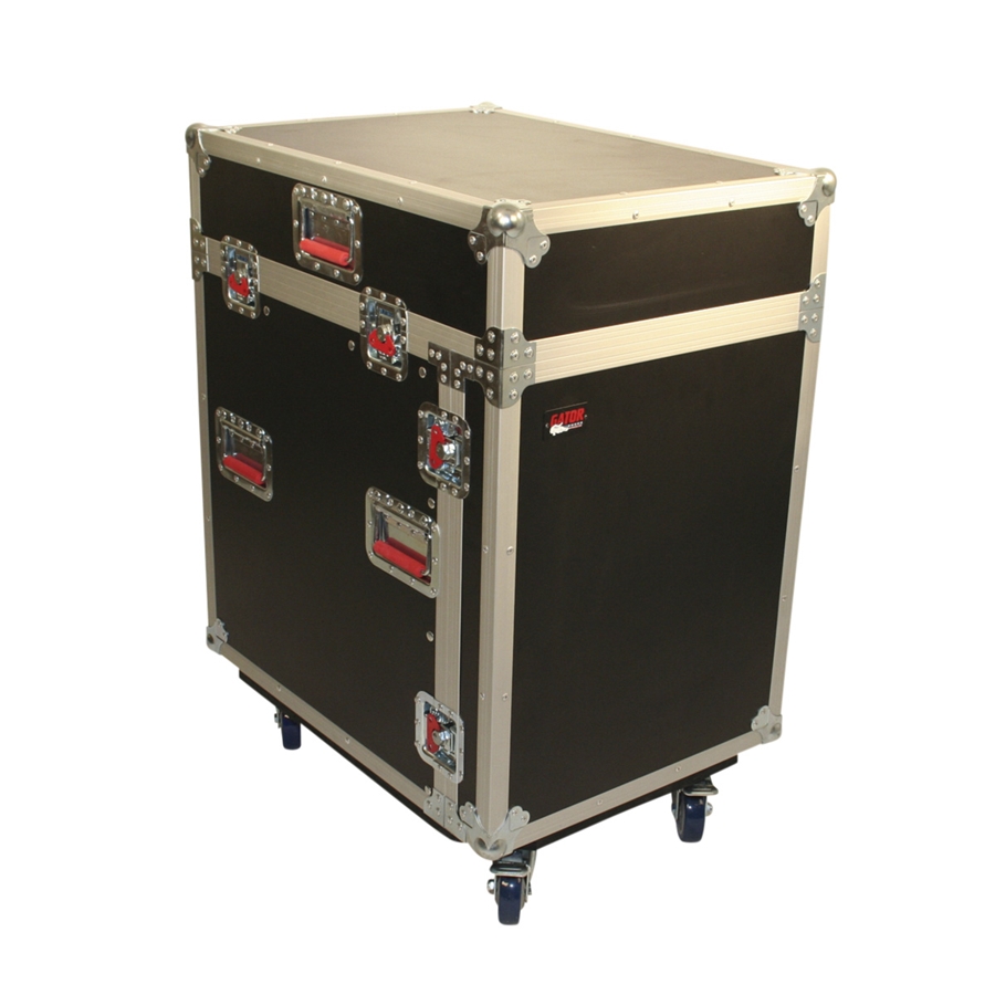 GATOR CASES G-TOUR-GRC12X12 FLIGHT CASE 12U + 12U CONSOLE RACK