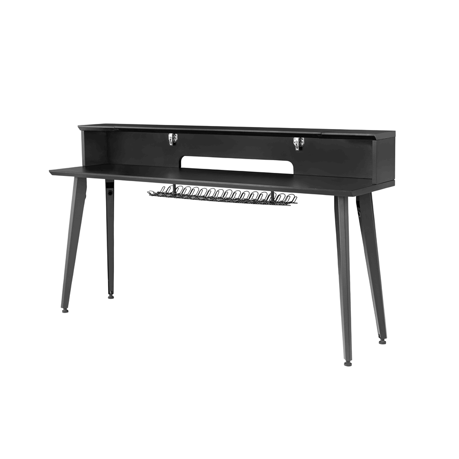 GATOR FRAMEWORKS GFW-ELITEKEYTBL88-BLK WORKSTATION IN LEGNO PER TASTIERE FINO A 88 TASTI, COLORE NERO STANDARD GATOR FRAMEWORKS GFW-ELITEKEYTBL88-BLK WORKSTATION IN LEGNO PER TASTIERE FINO A 88 TASTI, COLORE NERO STANDARD