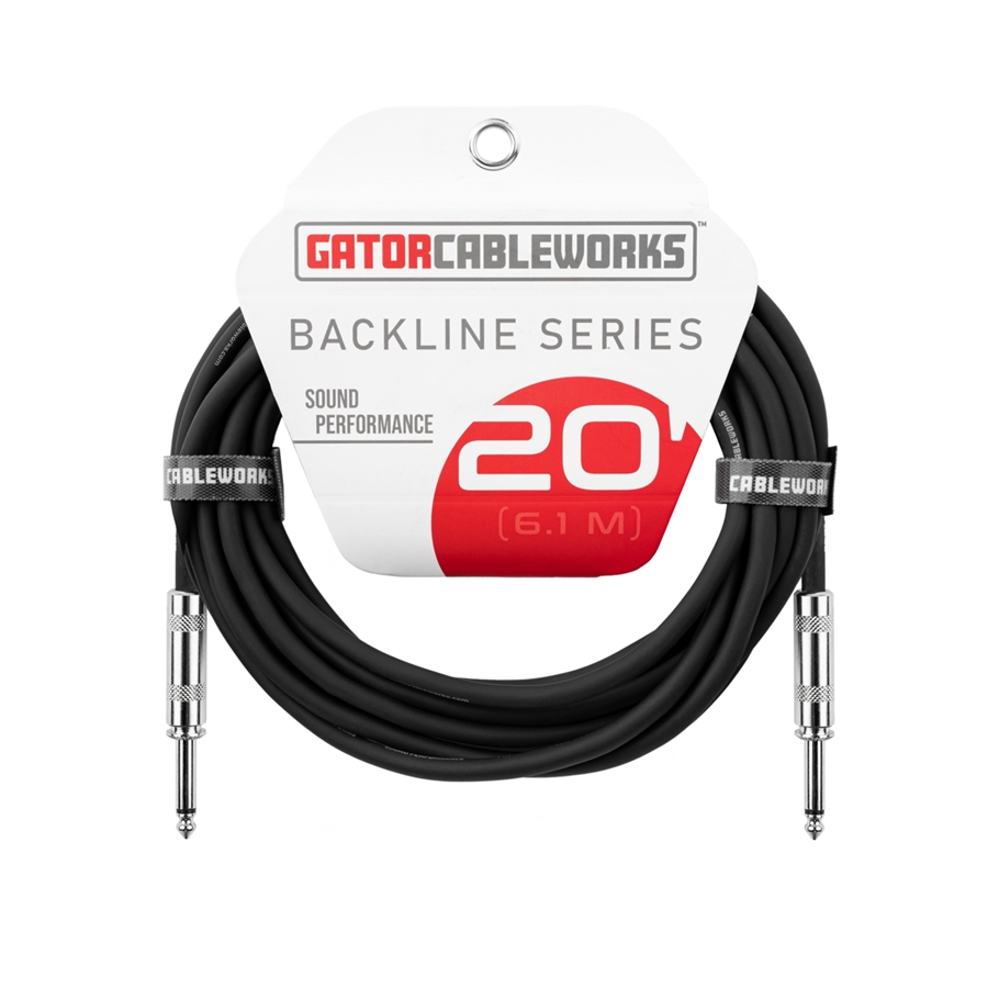 Gator Cableworks GCWB-INS-20 Cavo strumento jack dritto/dritto 6 m Serie Backline