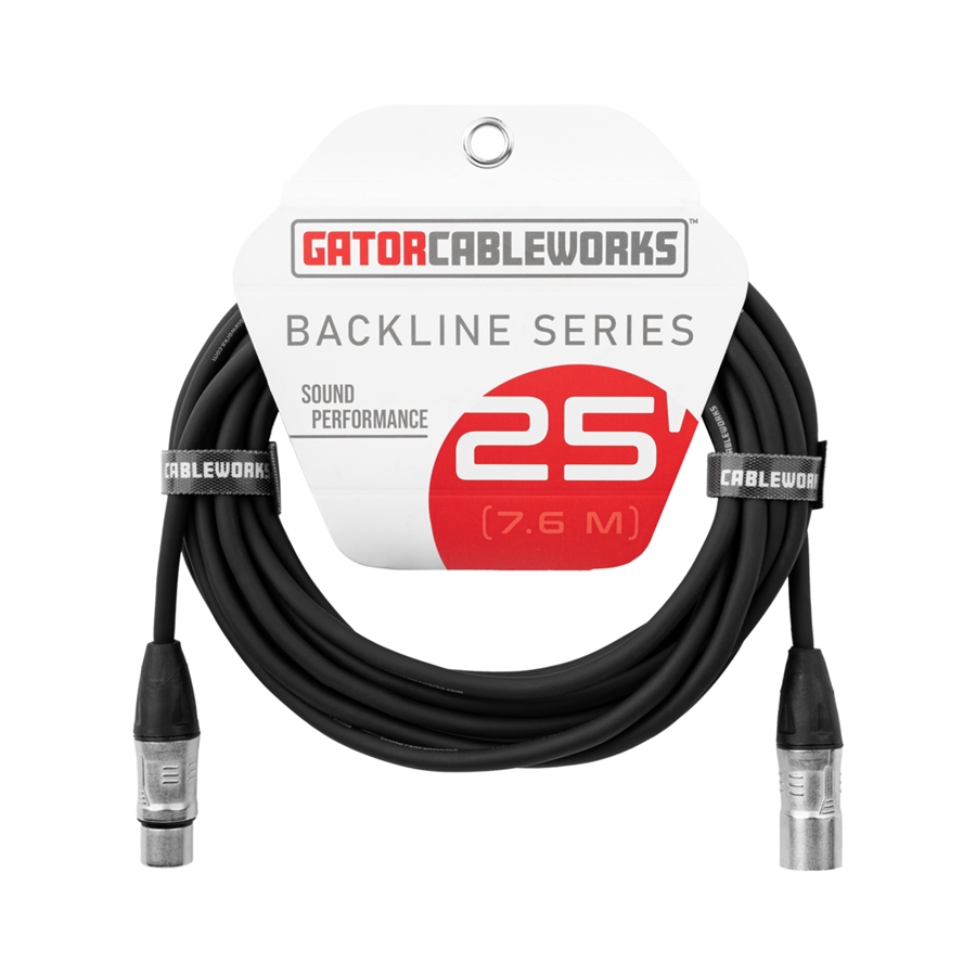 GATOR CABLEWORKS GCWB-XLR-25 CAVO XLR 7.6 M SERIE BACKLINE