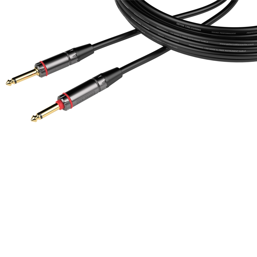 Gator Cableworks GCWH-INS-10QT Cavo strumento jack dritto/dritto 3 m Serie Headliner Quiet