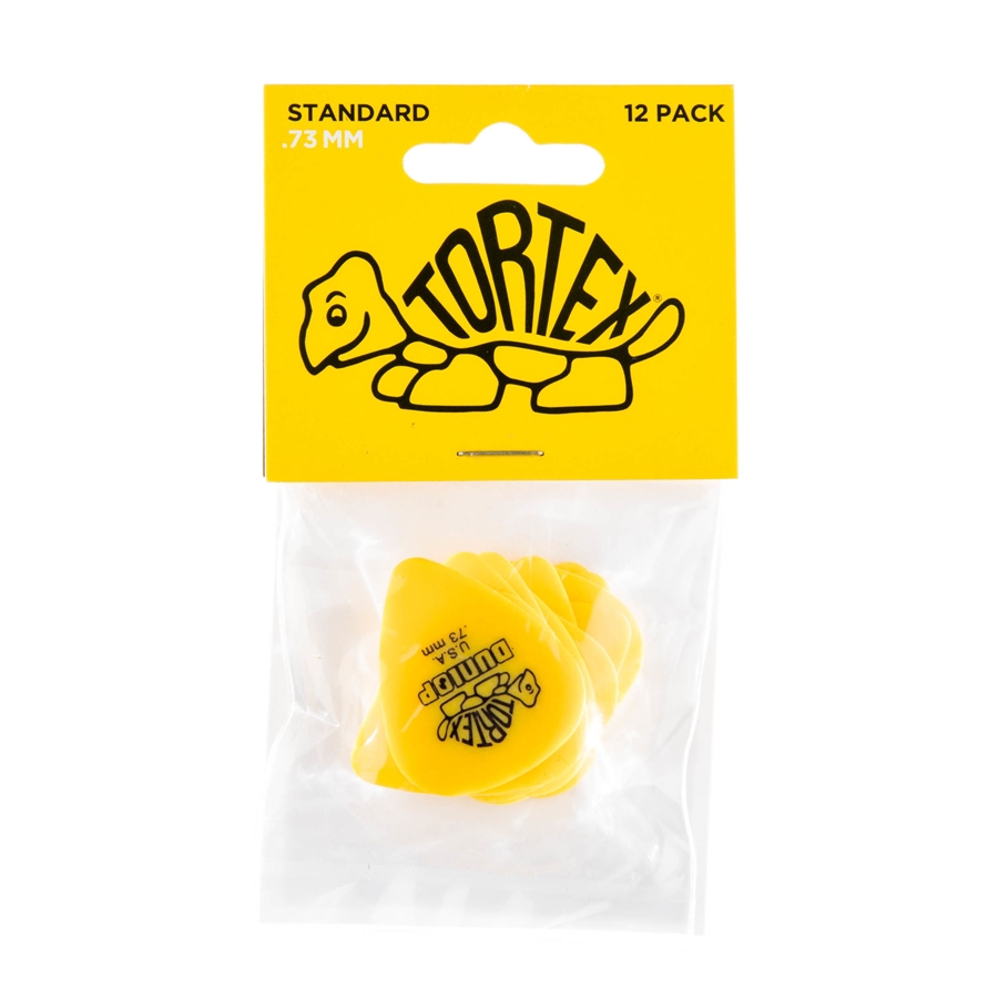 Dunlop 418P Tortex Standard Yellow .73