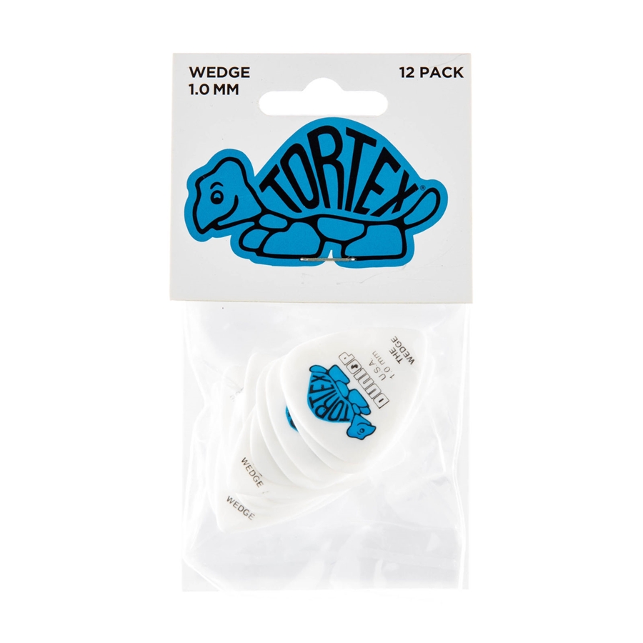 DUNLOP 424P TORTEX WEDGE BLUE 1.0 DUNLOP 424P TORTEX WEDGE BLUE 1.0