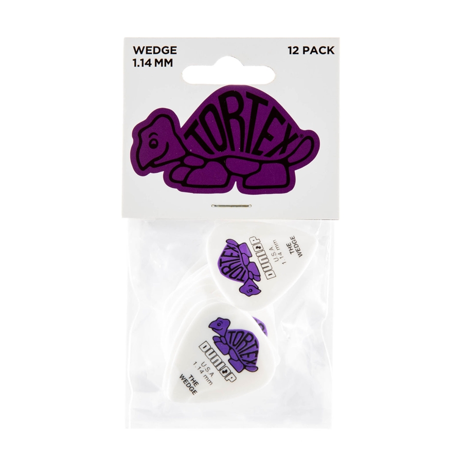 DUNLOP 424P TORTEX WEDGE PURPLE 1.14 DUNLOP 424P TORTEX WEDGE PURPLE 1.14