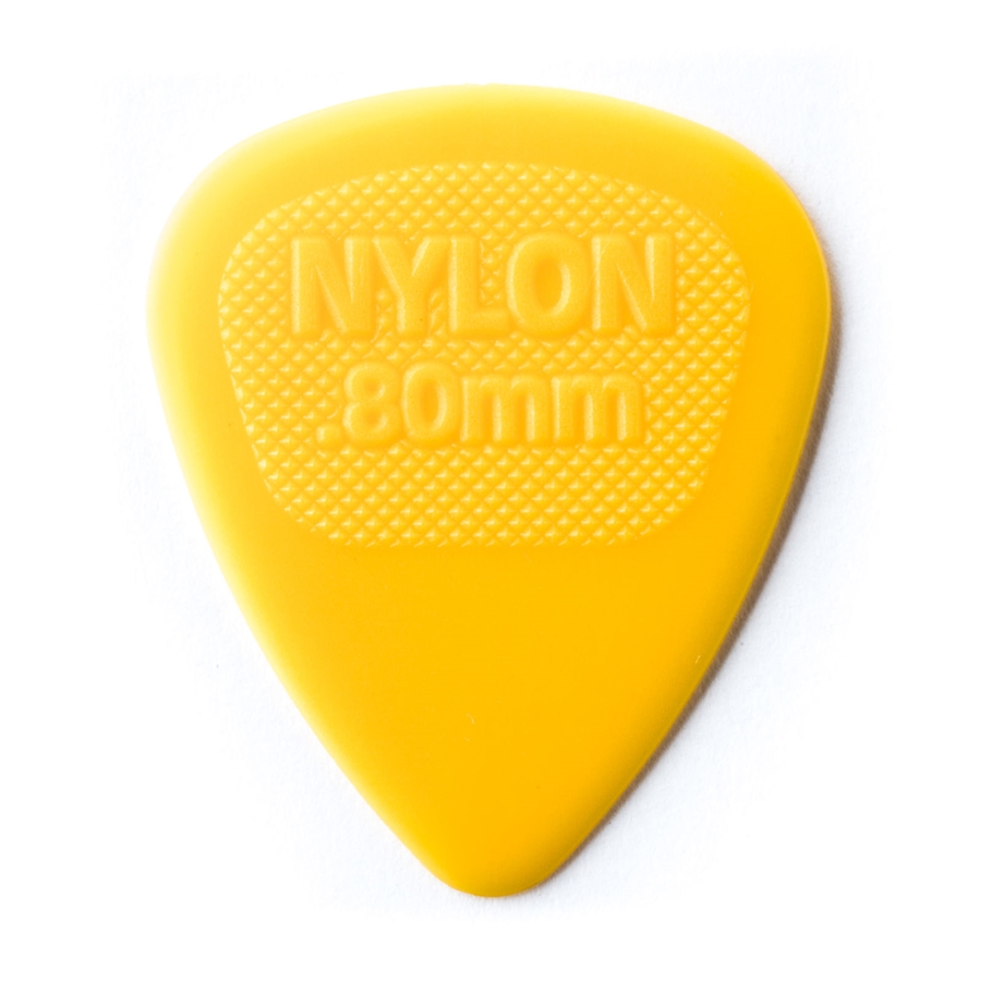 DUNLOP 443R.80 NYLON MIDI YELLOW .80MM DUNLOP 443R.80 NYLON MIDI YELLOW .80MM