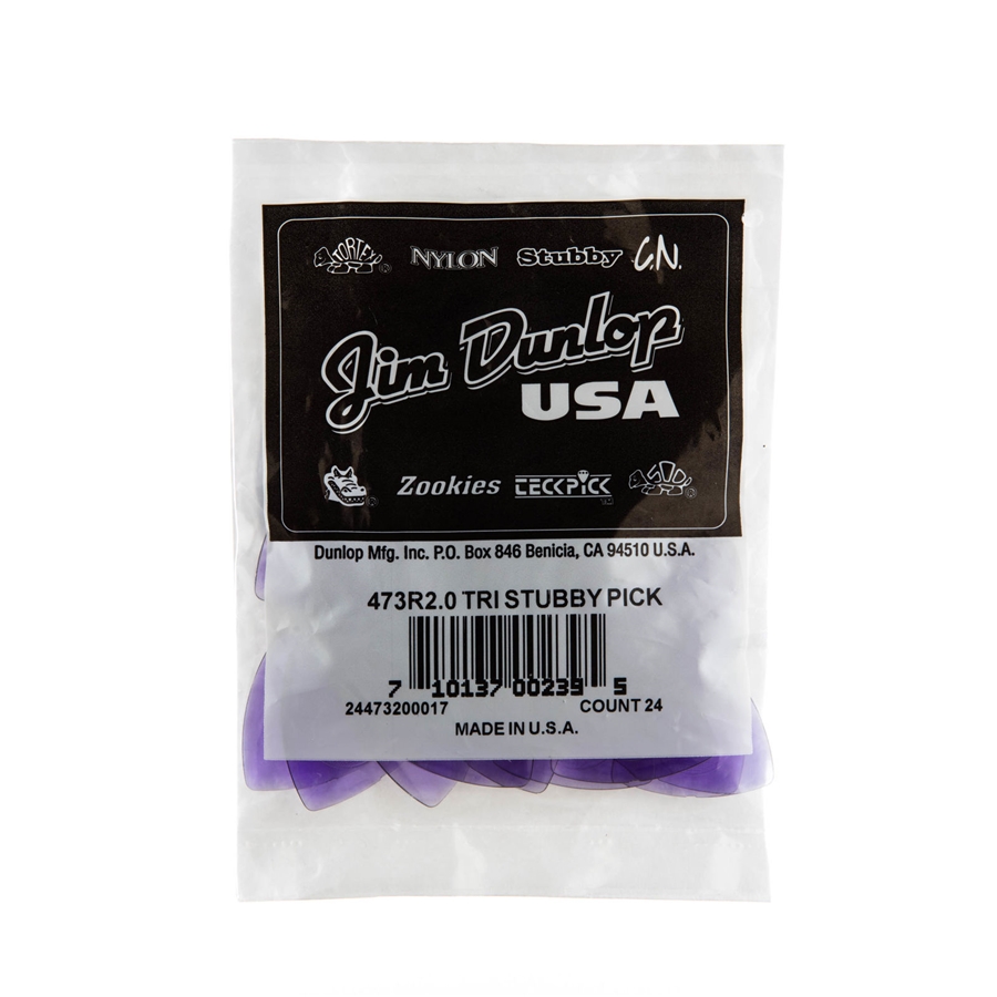 DUNLOP 473R2.0 TRI STUBBY 2.0MM DUNLOP 473R2.0 TRI STUBBY 2.0MM