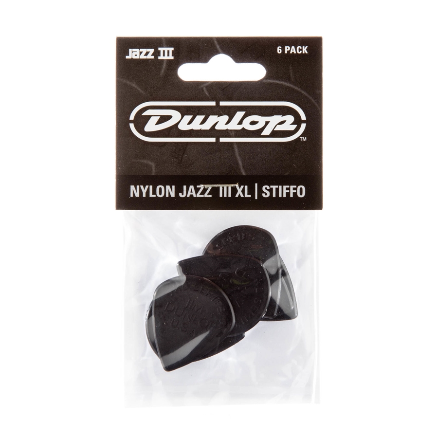 DUNLOP 47PXLS NYLON JAZZ III XL, BLACK STIFFO DUNLOP 47PXLS NYLON JAZZ III XL, BLACK STIFFO