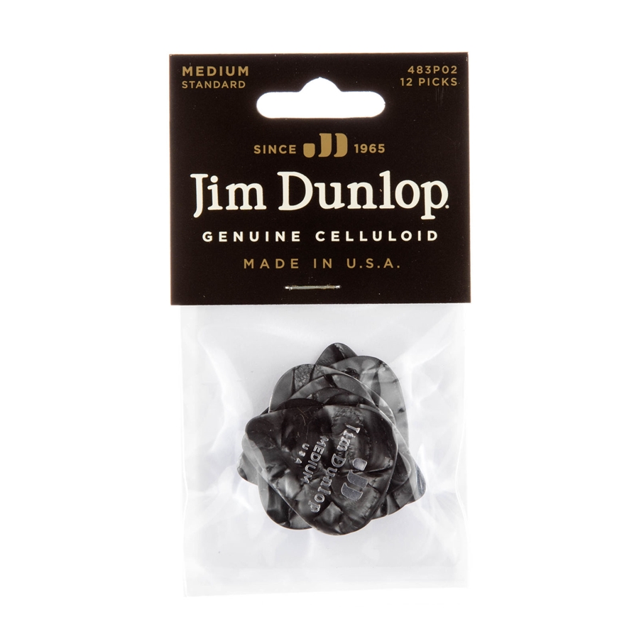 DUNLOP 483P#02 BLACK PERLOID - MEDIUM DUNLOP 483P#02 BLACK PERLOID - MEDIUM