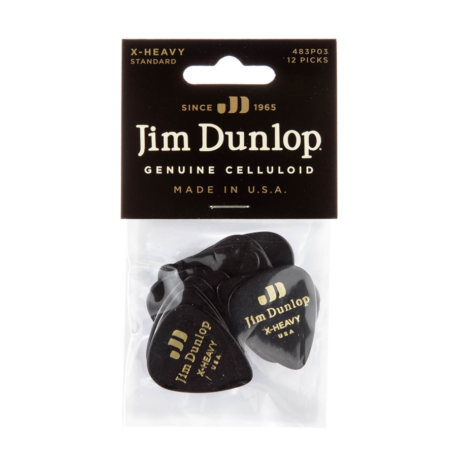 DUNLOP 483P#03 BLACK CLASSIC - EXTRA HEAVY DUNLOP 483P#03 BLACK CLASSIC - EXTRA HEAVY