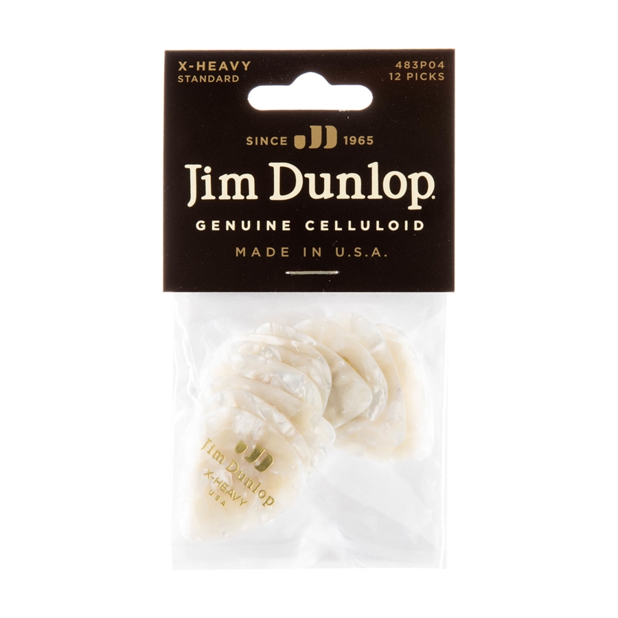 DUNLOP 483P#04 WHITE PERLOID - EXTRA HEAVY DUNLOP 483P#04 WHITE PERLOID - EXTRA HEAVY