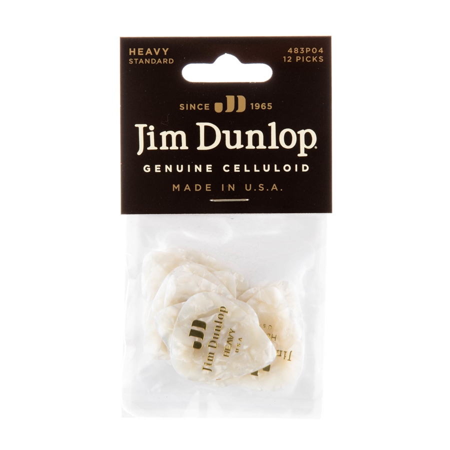 DUNLOP 483P#04 WHITE PERLOID - HEAVY DUNLOP 483P#04 WHITE PERLOID - HEAVY
