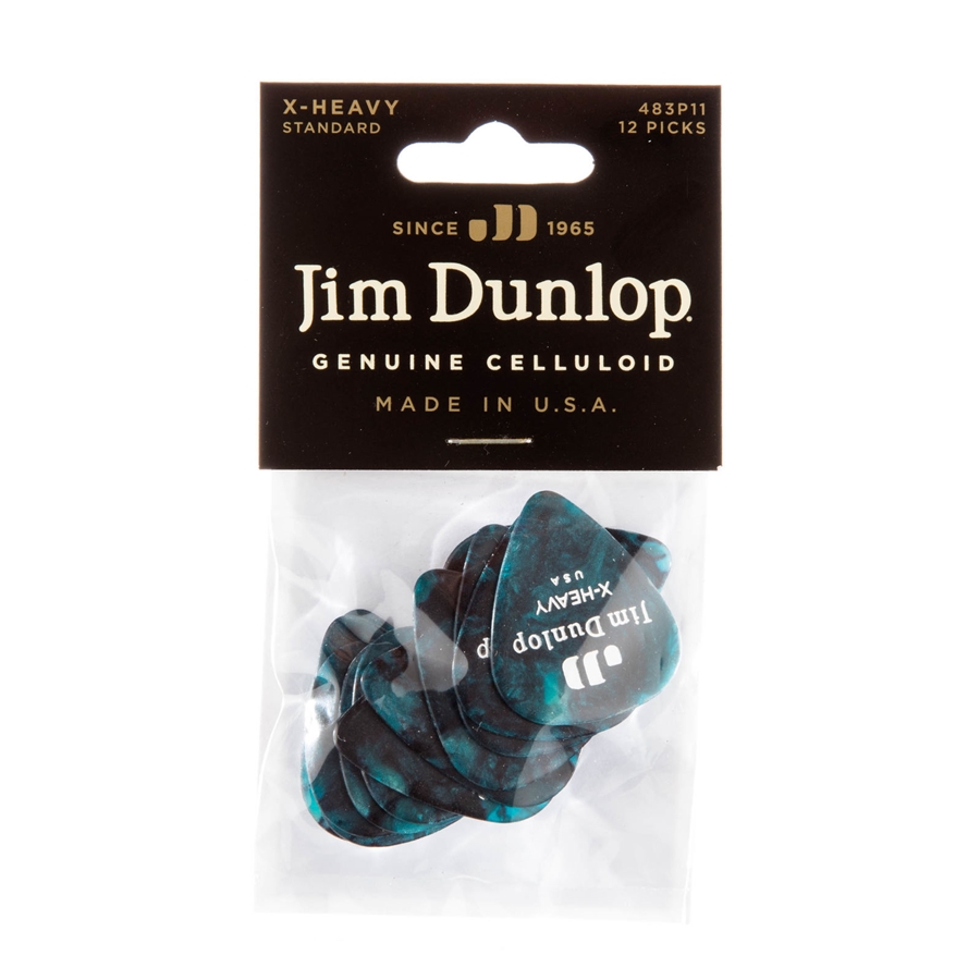 DUNLOP 483P#11 TURQUOISE PERLOID - XHEAVY DUNLOP 483P#11 TURQUOISE PERLOID - XHEAVY