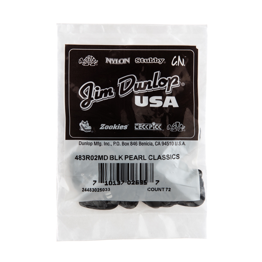 DUNLOP 483R#02 BLACK PERLOID - MEDIUM DUNLOP 483R#02 BLACK PERLOID - MEDIUM