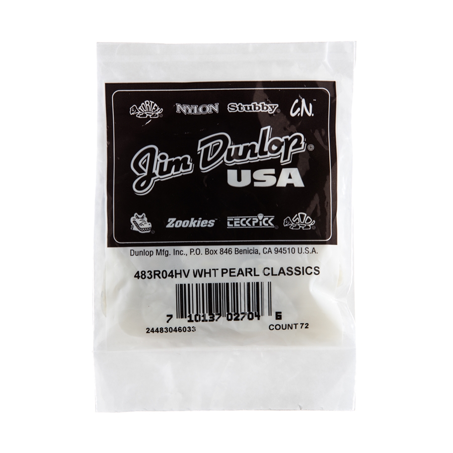 DUNLOP 483R#04 WHITE PERLOID - HEAVY DUNLOP 483R#04 WHITE PERLOID - HEAVY
