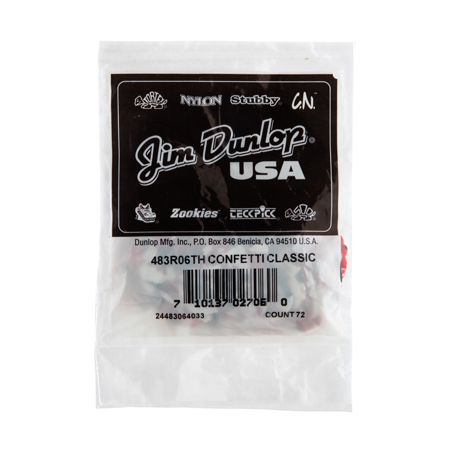 DUNLOP 483R#06 CONFETTI CLASSIC - THIN DUNLOP 483R#06 CONFETTI CLASSIC - THIN