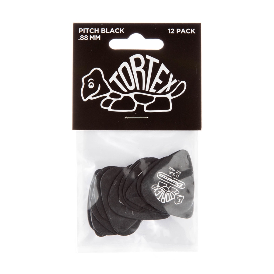 DUNLOP 488P PITCH BLACK STANDARD .88 DUNLOP 488P PITCH BLACK STANDARD .88