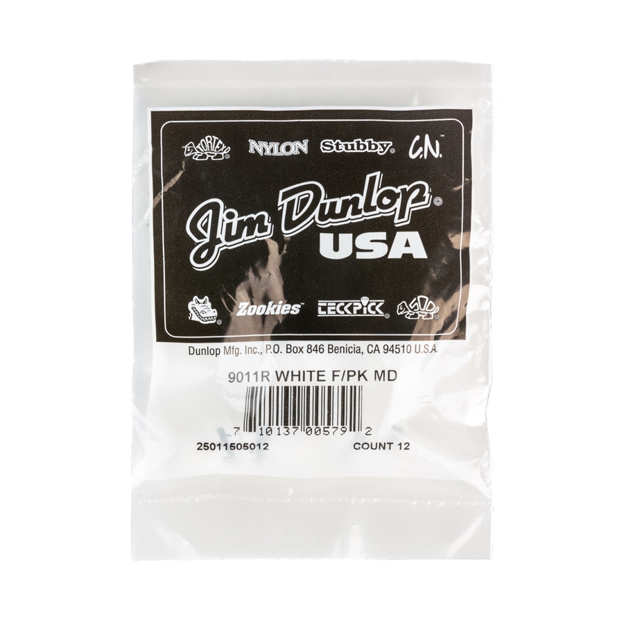 DUNLOP 9011R FINGER MEDIUM - BAG 12 PLETTRI DUNLOP 9011R FINGER MEDIUM - BAG 12 PLETTRI