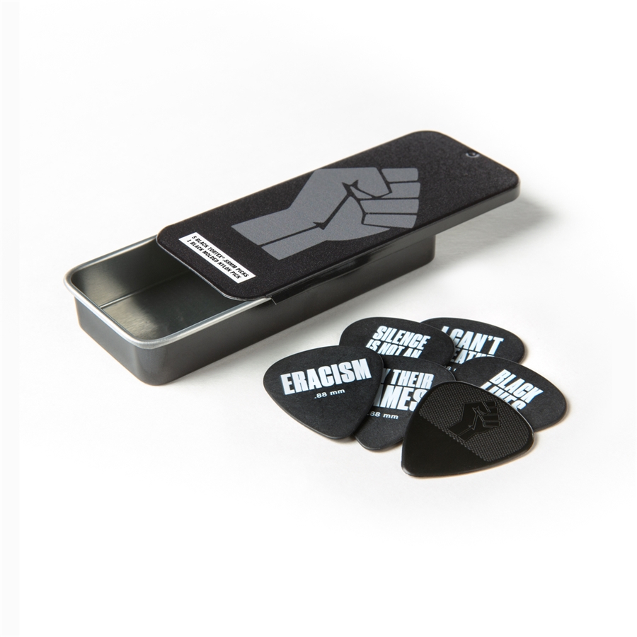 DUNLOP BLMT03 BLACK LIVES MATTER TORTEX .88 PICK TIN DUNLOP BLMT03 BLACK LIVES MATTER TORTEX .88 PICK TIN