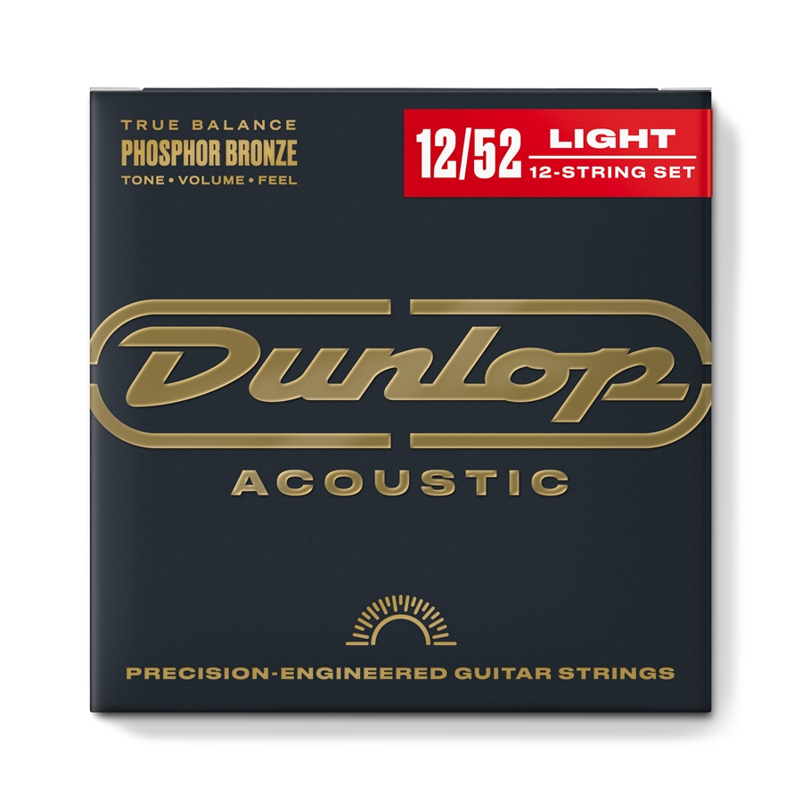 DUNLOP DAP1252J ACOUSTIC PHOSPHOR BRONZE, MEDIUM SET/12 DUNLOP DAP1252J ACOUSTIC PHOSPHOR BRONZE, MEDIUM SET/12